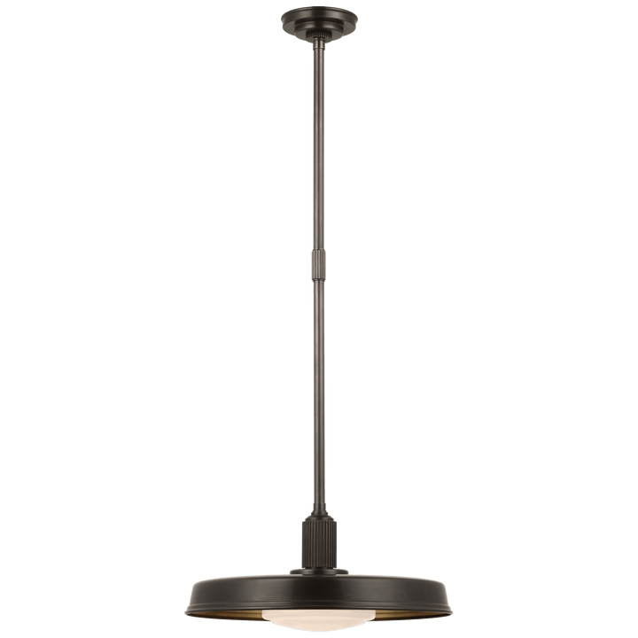 Ruhlmann 18" Factory Pendant, a premium Pendant light by Visual Comfort & Co. Close - up image of its design.