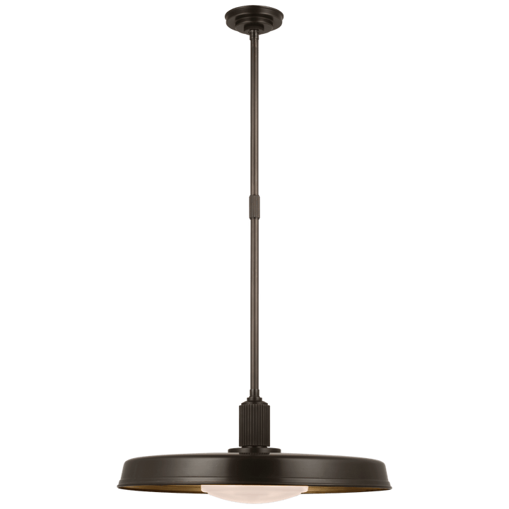 Ruhlmann 24" Factory Pendant, a premium Pendant light by Visual Comfort & Co. Close - up image of its design.