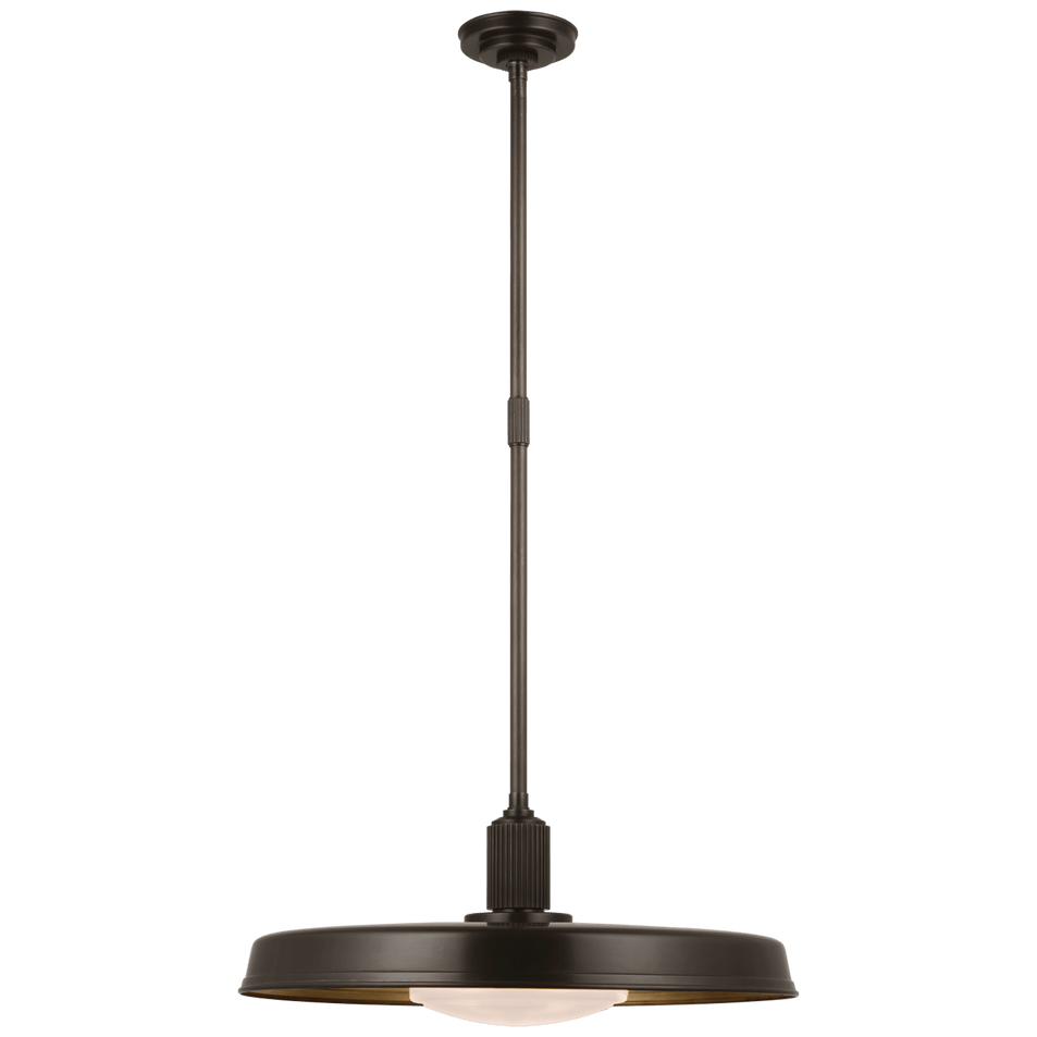 Ruhlmann 24" Factory Pendant, a premium Pendant light by Visual Comfort & Co. Close - up image of its design.