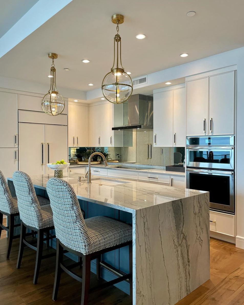 Gracie Medium Captured Globe Pendant, a premium Pendant light by Visual Comfort & Co. Close - up image of its design.