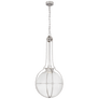 Gracie Large Captured Globe Pendant, a premium Pendant light by Visual Comfort & Co. Close - up image of its design.