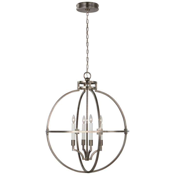 Lexie 30" Globe Lantern, a premium Lantern light by Visual Comfort & Co. Close - up image of its design.