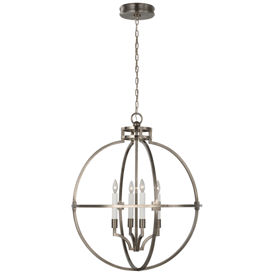 Lexie 30" Globe Lantern, a premium Lantern light by Visual Comfort & Co. Close - up image of its design.