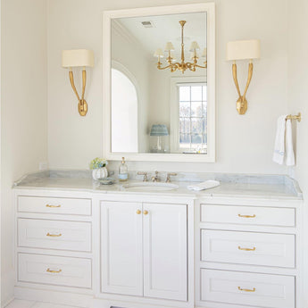 Ruhlmann Double Sconce, a premium Decorative light by Visual Comfort & Co. Close - up image of its design.