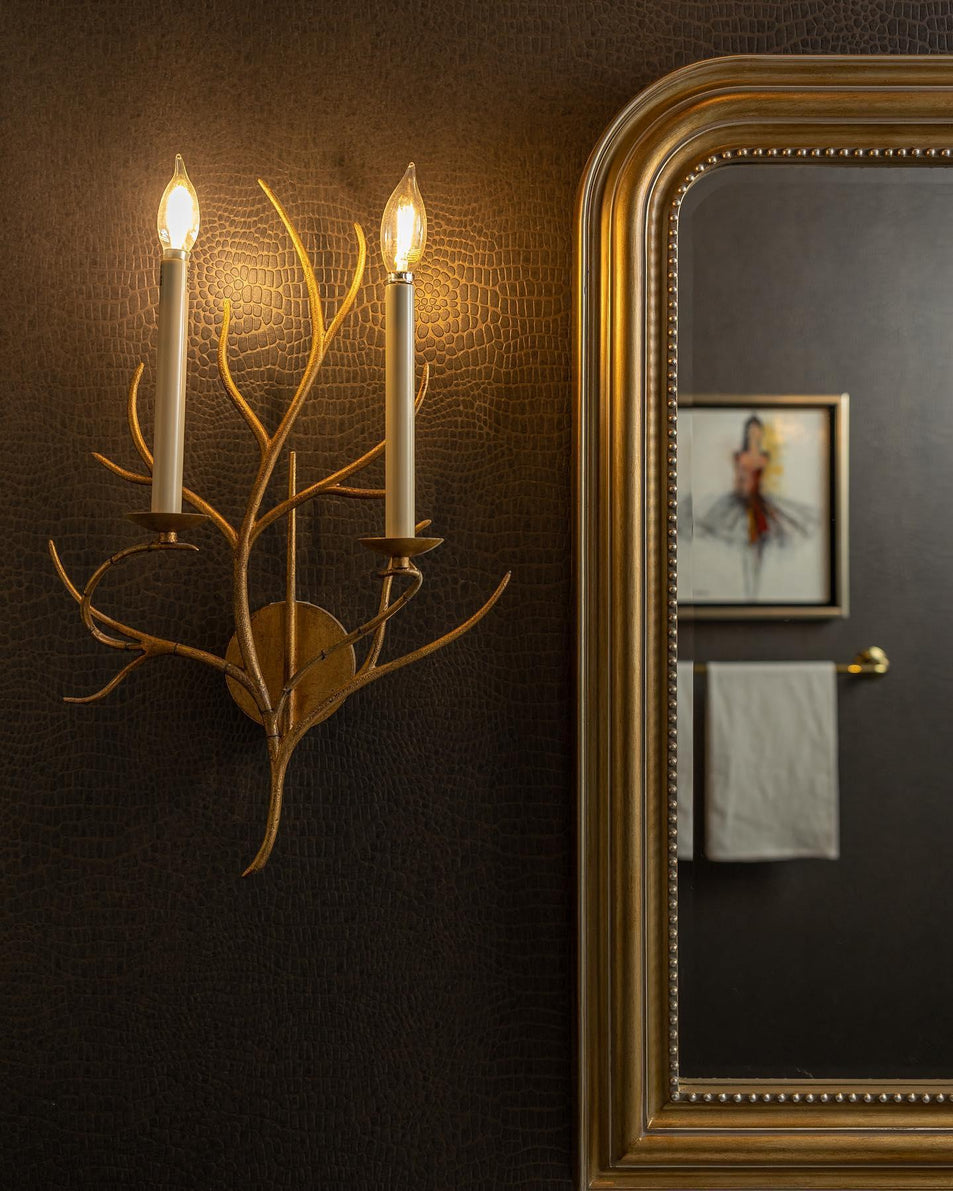 Branch Sconce, a premium Decorative light by Visual Comfort & Co. Close - up image of its design.