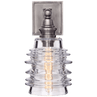 Antique Nickel / Clear Glass