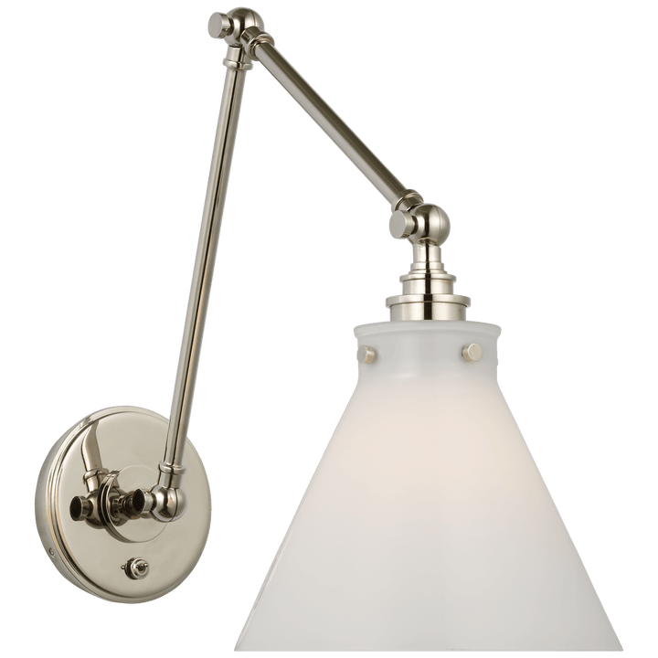 Parkington Double Library Wall Light, a premium Functional light by Visual Comfort & Co. Close - up image of its design.
