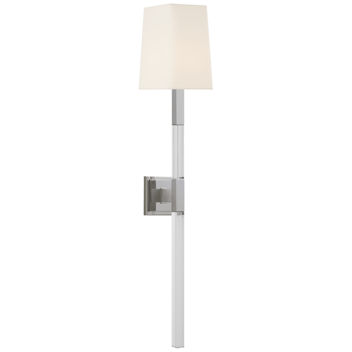 Reagan Large Tail Sconce, a premium Decorative light by Visual Comfort & Co. Close - up image of its design.