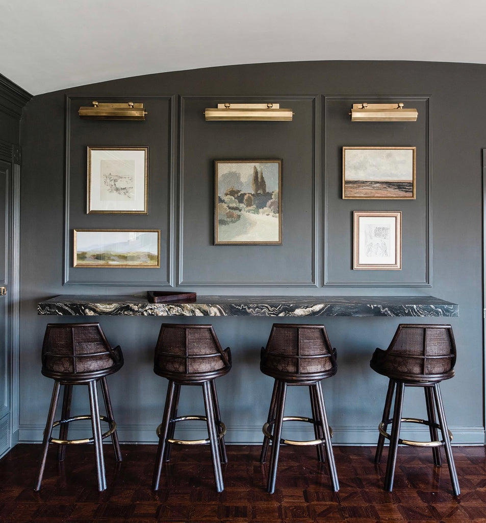 Dorchester 18" Picture Light, a premium Picture light by Visual Comfort & Co. Close - up image of its design.