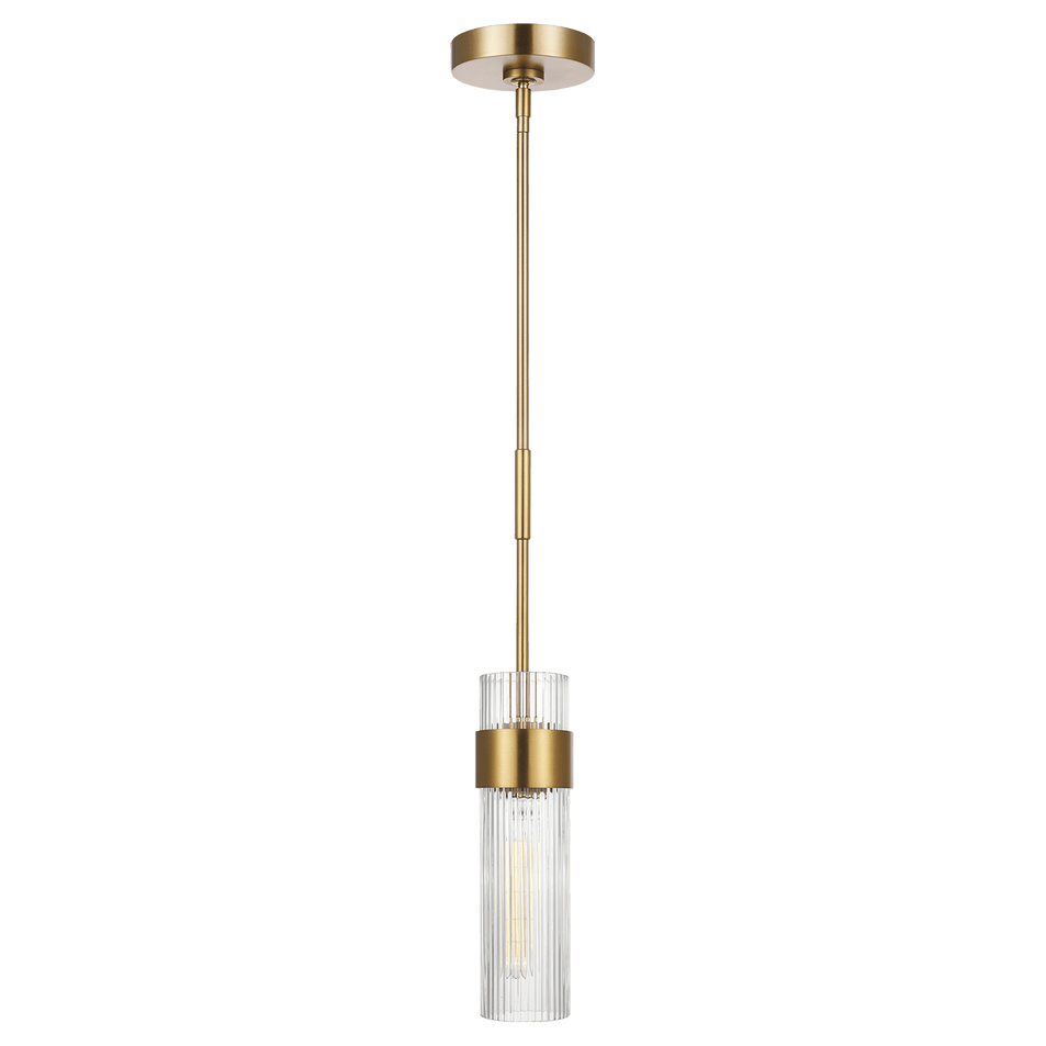 Geneva Medium Pendant, a premium Pendant light by Visual Comfort & Co. Close - up image of its design.