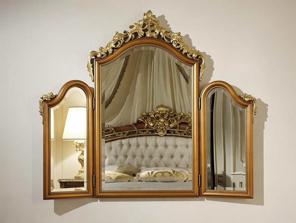 Luigi XVI Noce e Intarsi Dressing Table