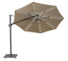 Challenger T2 Glow Free-arm Parasol Ø350 and Ceramic Base 90 kg