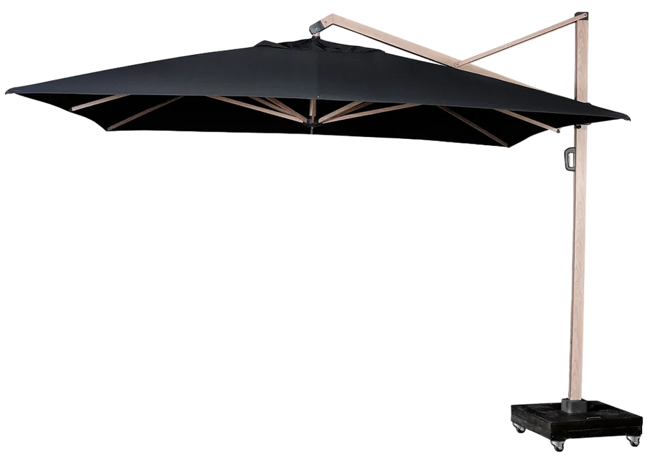 Icon T1 Free-arm Parasol and PLATINUM Base in-ground Concrete