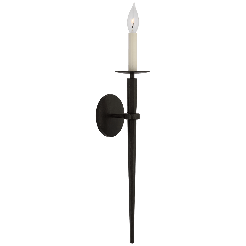 Arnav Large Torch Sconce, a premium Decorative light by Visual Comfort & Co. Close - up image of its design.