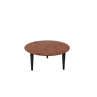Tavolino da caffè con piano in legno / 43x90cm