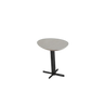 High Lamp Table with Lacquered Top / 54x55x44.5cm