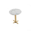 Round Side Table with Marble Top / 54x55cm