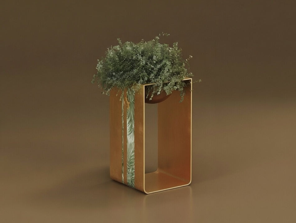 Jungle Flower Stand with Inlay Strip