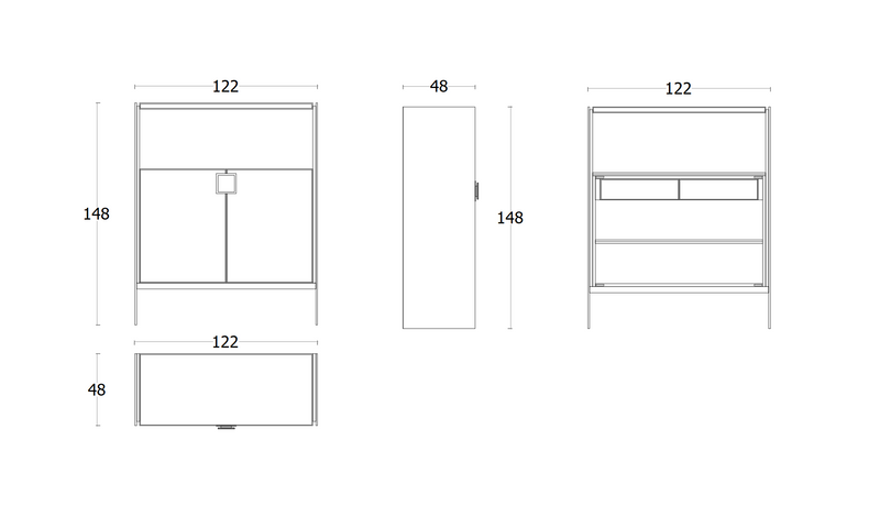 Next Level Cabinet Open Space Blueprint
