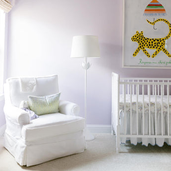 Alberto Large Floor Lamp, a premium Decorative light by Visual Comfort & Co. Close - up image of its design.