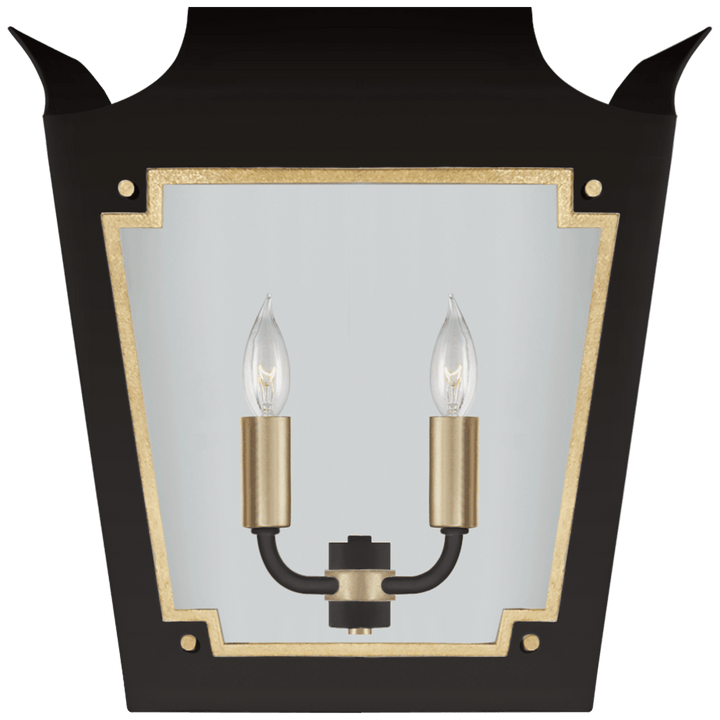 Caddo Lantern Sconce, a premium Decorative light by Visual Comfort & Co. Close - up image of its design.