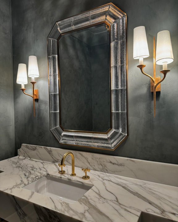 Iberia Double Left Sconce, a premium Decorative light by Visual Comfort & Co. Close - up image of its design.