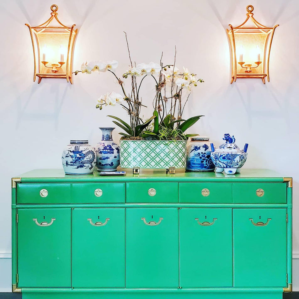 Aria Large Wall Lantern, a premium Decorative light by Visual Comfort & Co. Close - up image of its design.