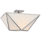 Lorino Large Semi - Flush Mount, a premium Flush Mount light by Visual Comfort & Co. Close - up image of its design.