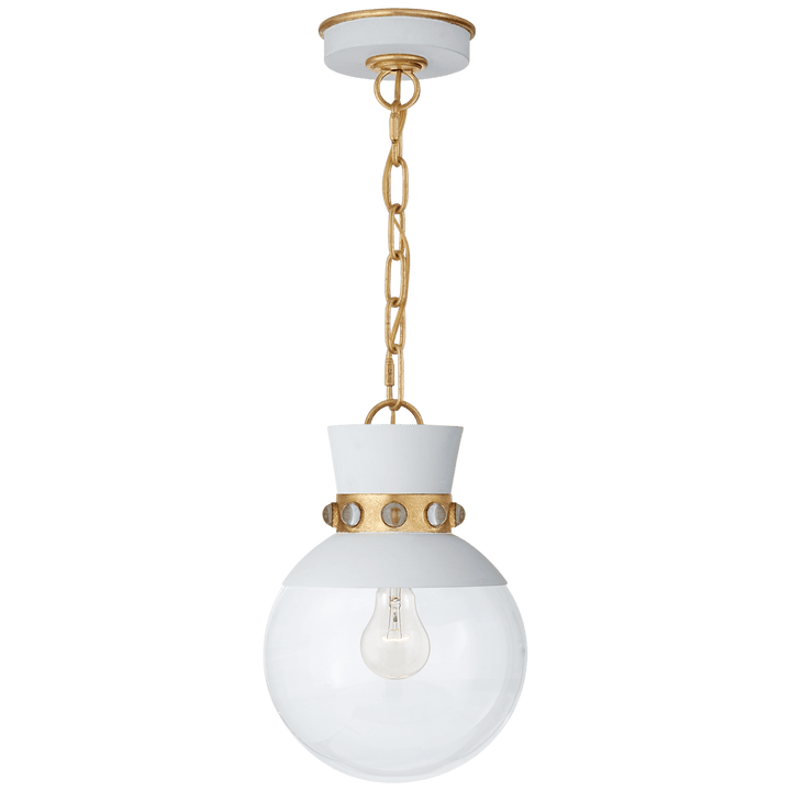 Lucia Small Pendant, a premium Pendant light by Visual Comfort & Co. Close - up image of its design.