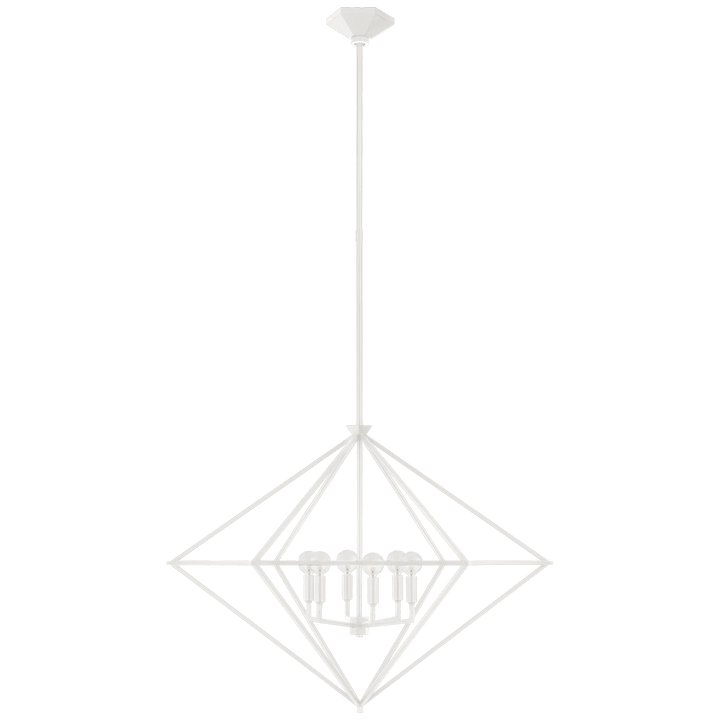 Afton Large Lantern, a premium Lantern light by Visual Comfort & Co. Close - up image of its design.