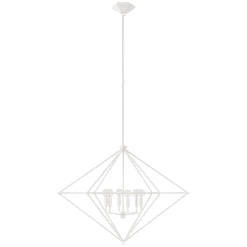 Afton Large Lantern, a premium Lantern light by Visual Comfort & Co. Close - up image of its design.