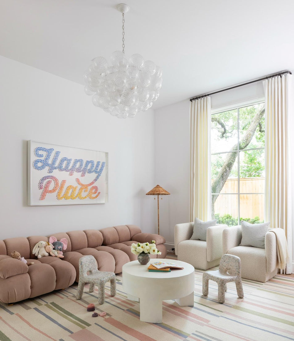 Talia Large Chandelier, a premium Chandelier light by Visual Comfort & Co. Close - up image of its design.