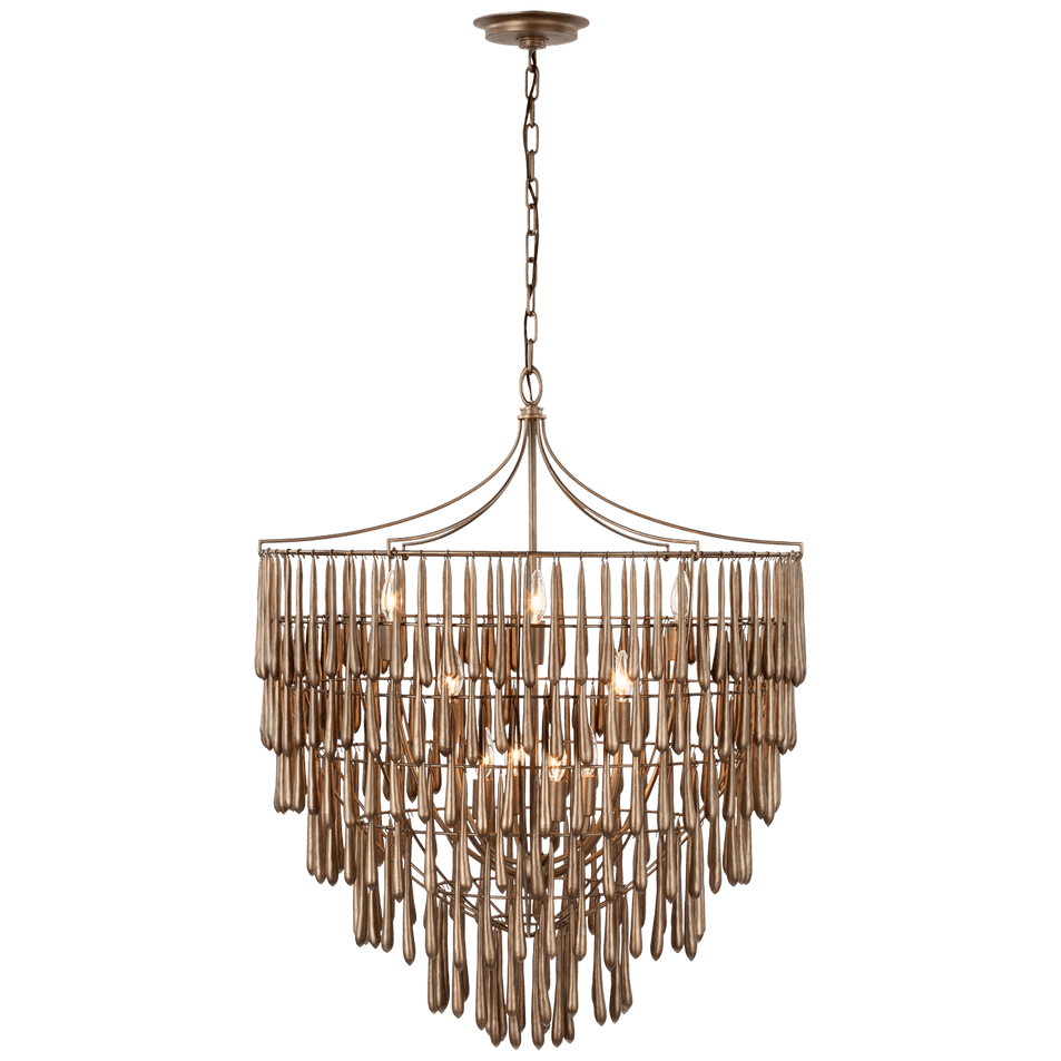Vacarro Large Chandelier, a premium Chandelier light by Visual Comfort & Co. Close - up image of its design.