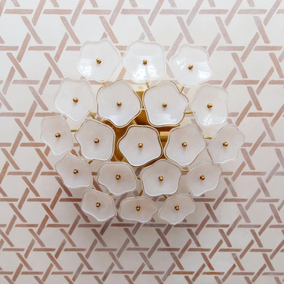 Leighton Medium Flush Mount, a premium Flush Mount light by Visual Comfort & Co. Close - up image of its design.