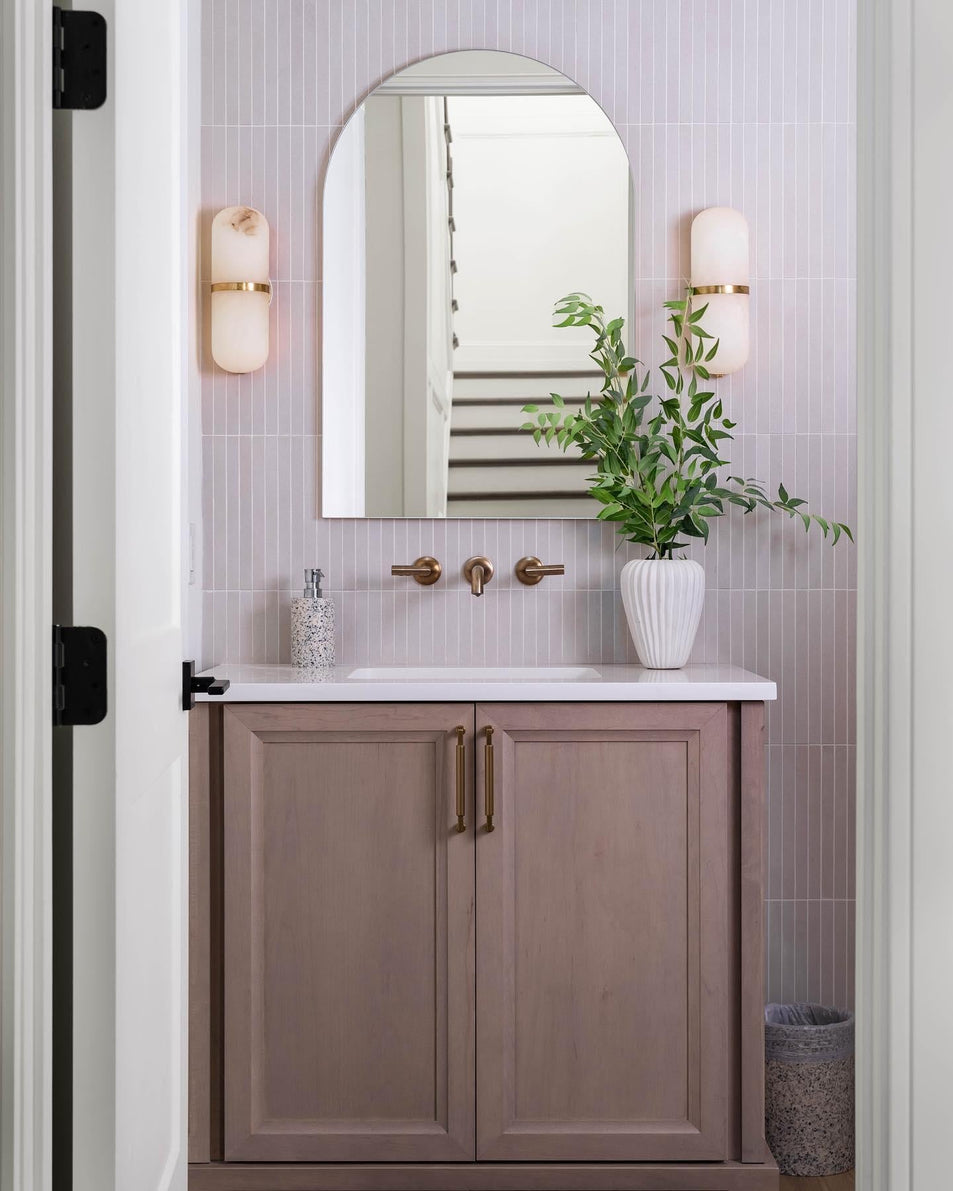 Melange Pill Form Sconce, a premium Decorative light by Visual Comfort & Co. Close - up image of its design.