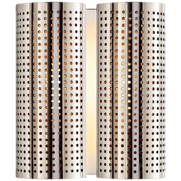Precision Double Sconce, a premium Decorative light by Visual Comfort & Co. Close - up image of its design.