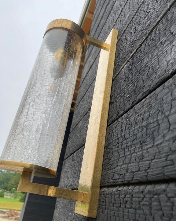 Liaison Large Bracketed Wall Sconce, a premium Wall light by Visual Comfort & Co. Close - up image of its design.