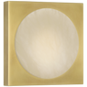 Dichotomy 5" Sconce in Antique-Burnished Brass with Alabaster