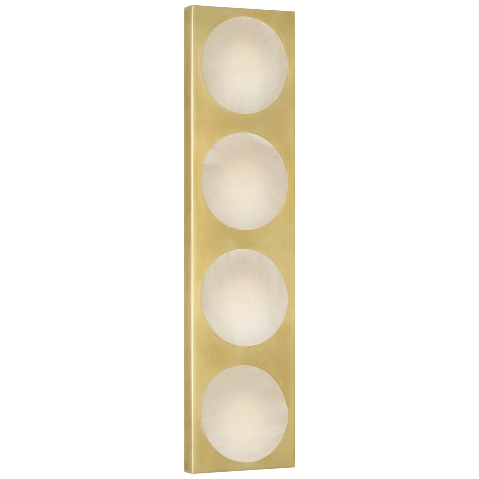 Dichotomy 18" 4 Light Sconce in Antique-Burnished Brass with Alabaster