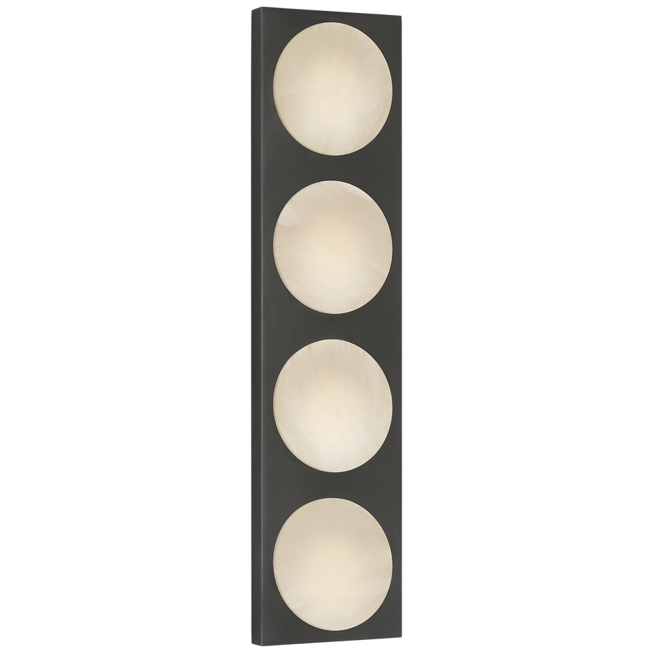 Dichotomy 18" 4 Light Sconce in Bronze with Alabaster