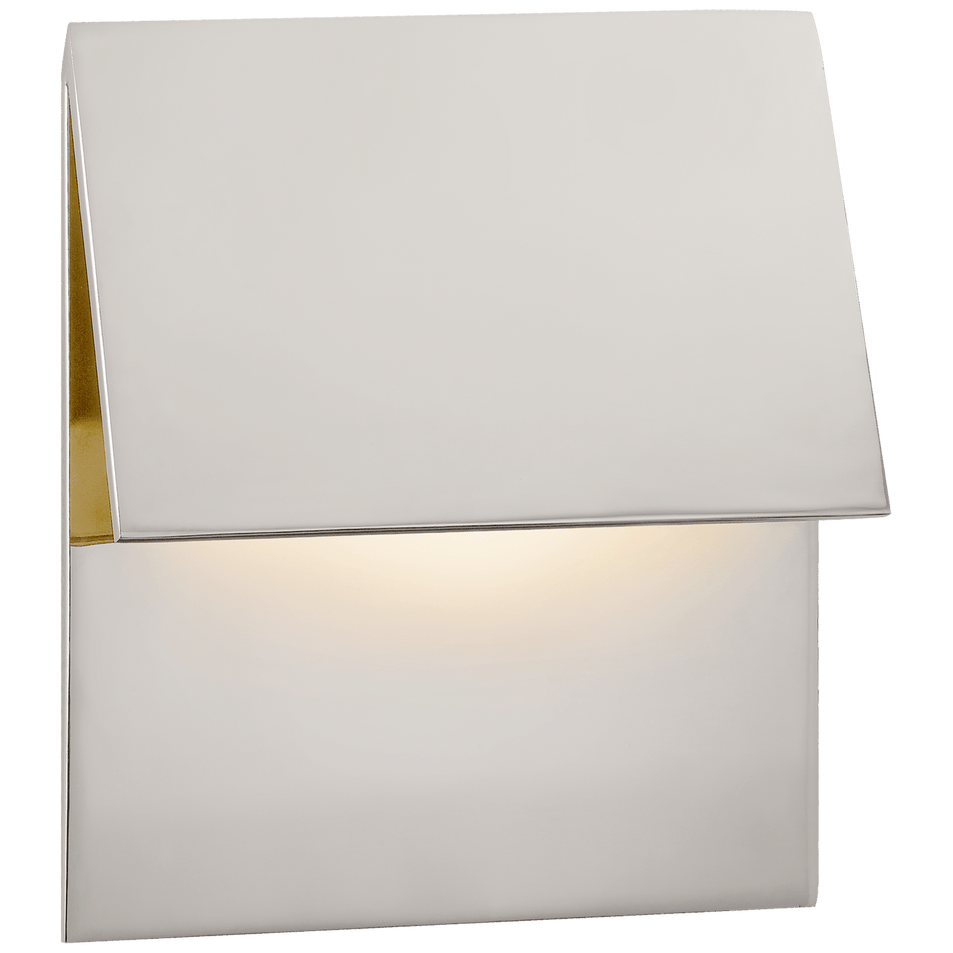 Esker Single Fold Sconce, a premium Wall light by Visual Comfort & Co. Close - up image of its design.