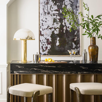 Melange Table Lamp, a premium Decorative light by Visual Comfort & Co. Close - up image of its design.