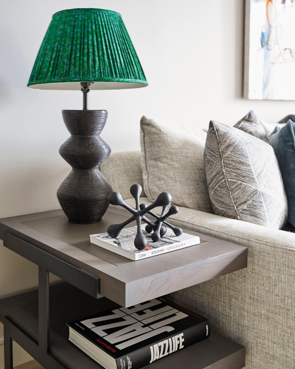 Utopia Table Lamp, a premium Decorative light by Visual Comfort & Co. Close - up image of its design.