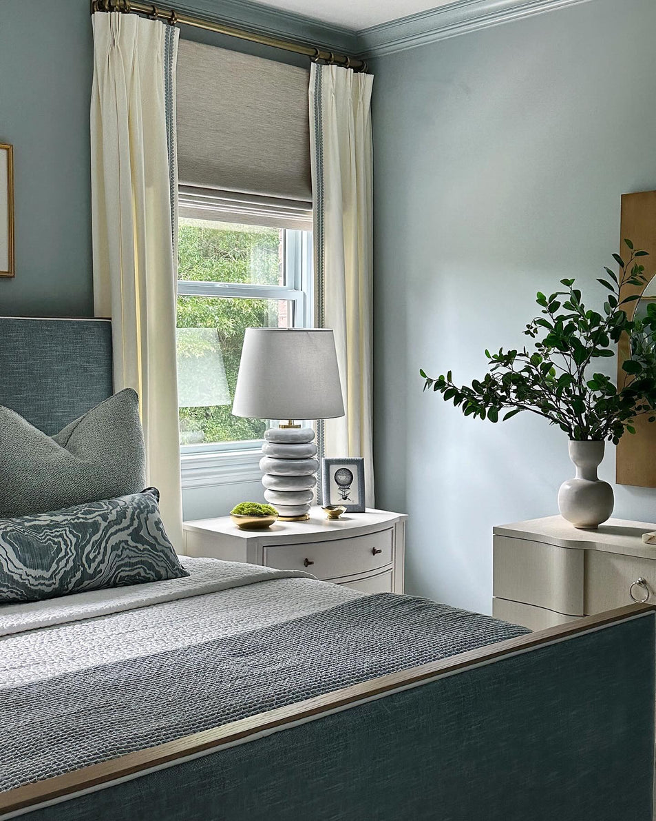 Phoebe Stacked Table Lamp, a premium Decorative light by Visual Comfort & Co. Close - up image of its design.