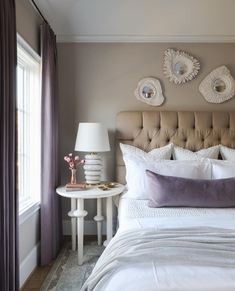 Phoebe Stacked Table Lamp, a premium Decorative light by Visual Comfort & Co. Close - up image of its design.