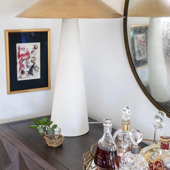 Miramar Table Lamp, a premium Decorative light by Visual Comfort & Co. Close - up image of its design.