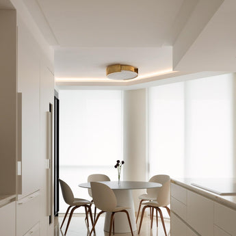Melange Large Flush Mount, a premium Flush Mount light by Visual Comfort & Co. Close - up image of its design.