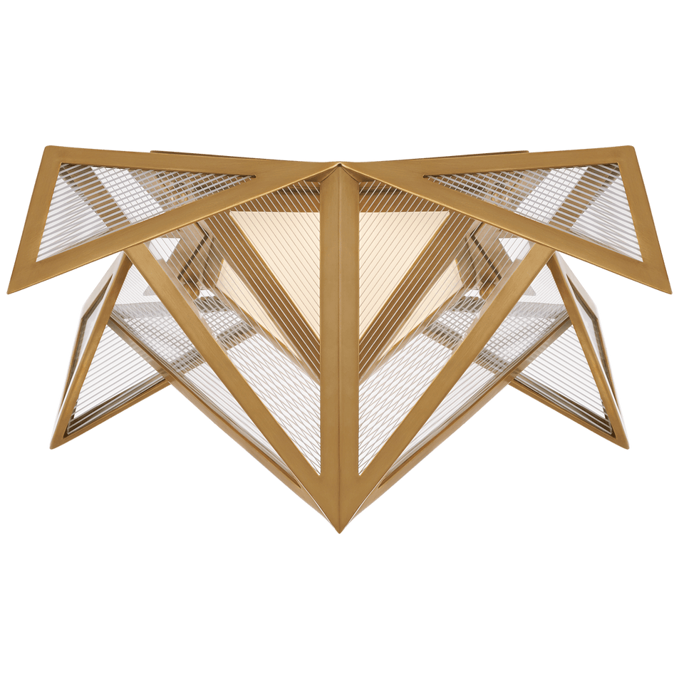 Ori Small Flush, a premium Flush Mount light by Visual Comfort & Co. Close - up image of its design.