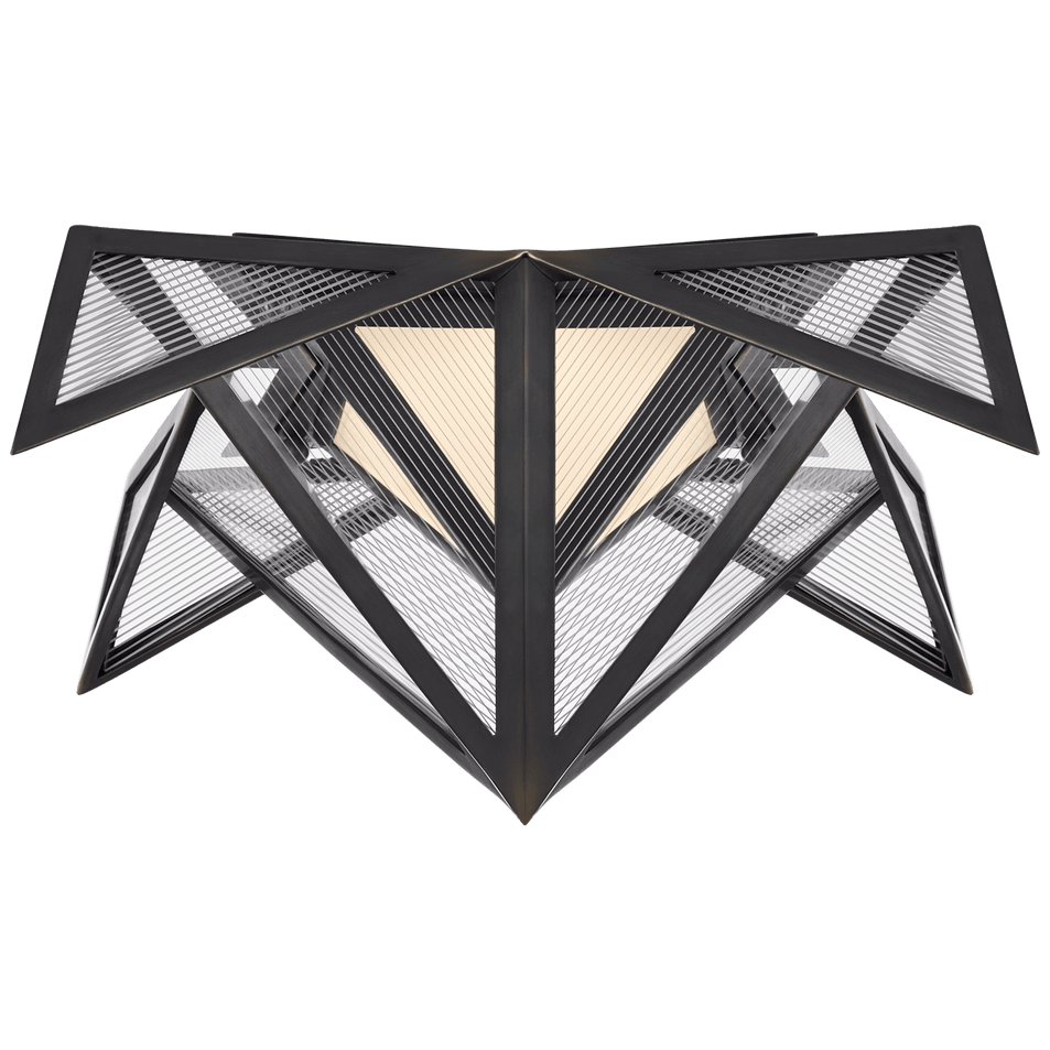 Ori Small Flush, a premium Flush Mount light by Visual Comfort & Co. Close - up image of its design.