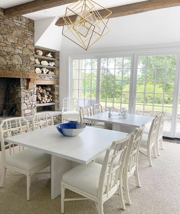 Cubist Large Chandelier, a premium Chandelier light by Visual Comfort & Co. Close - up image of its design.